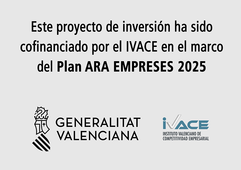 Proyecto cofinanciado por IVACE - Plan ARA EMPRESES 2025